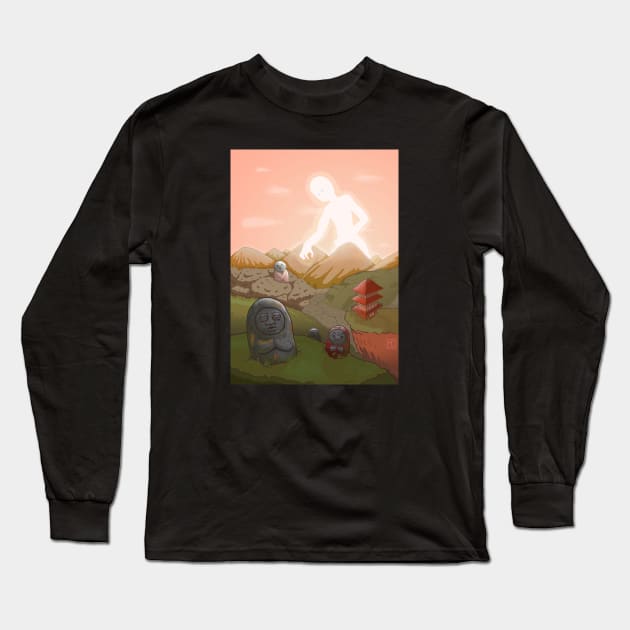 Spirit of the Mountain Temple Long Sleeve T-Shirt by Matt Conover Art